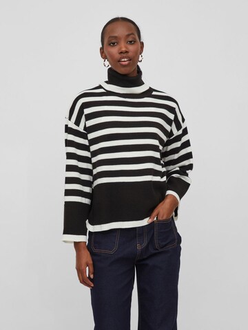 VILA Sweater in Black: front