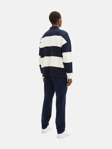 TOM TAILOR Tapered Broek in Blauw