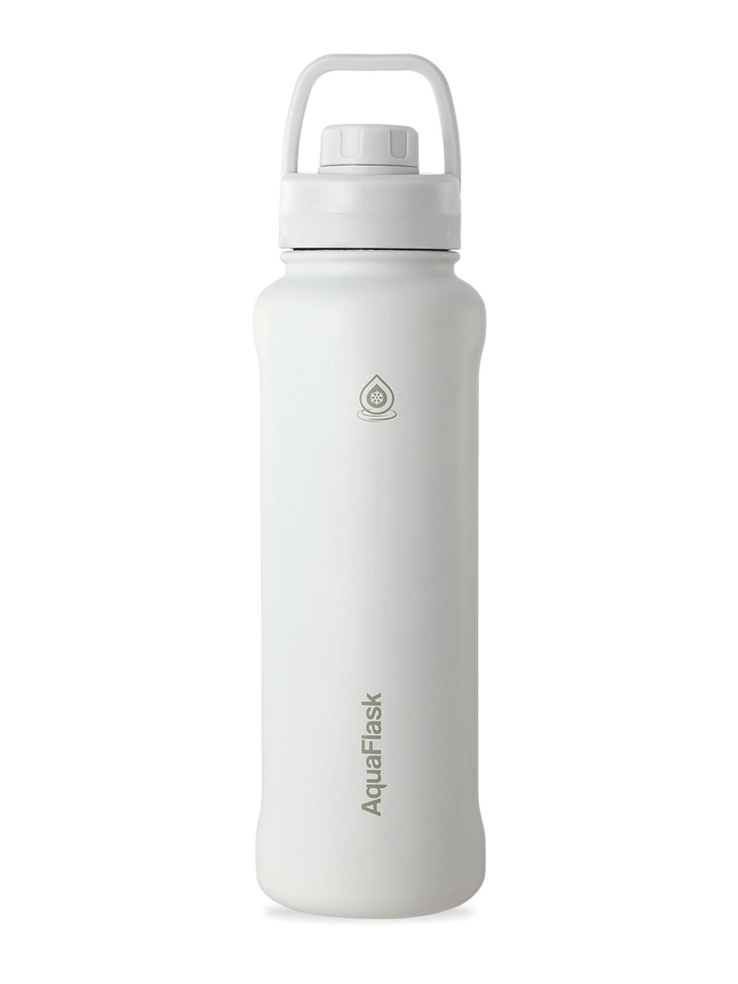 AquaFlask Láhev na vodu 'AquaFlask Termoláhev REGULAR+ 1,18l' – bílá: přední strana