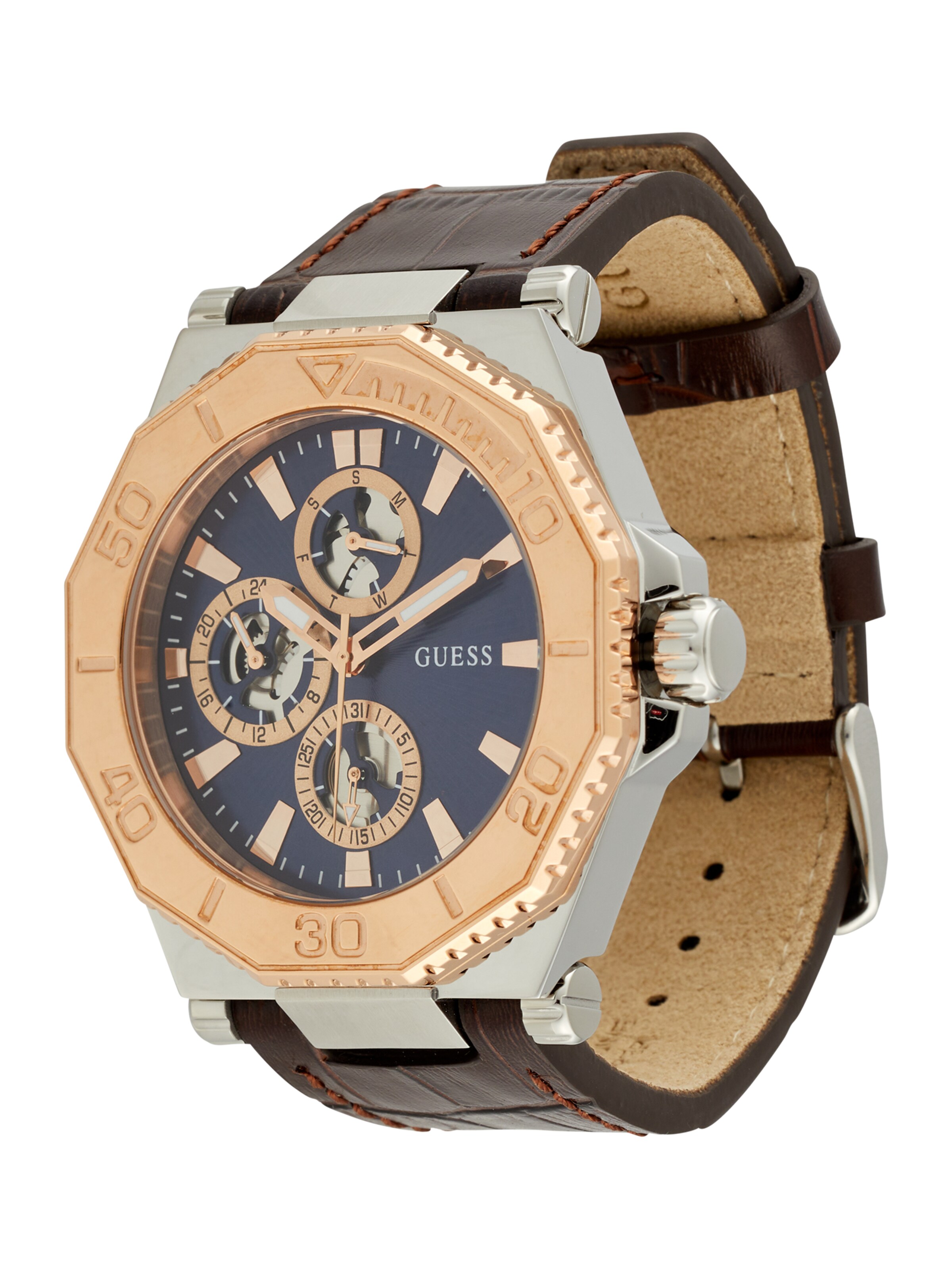 GUESS Analog Watch 'Prime' in Silver: front