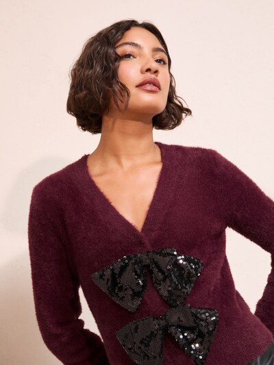 Friends Like These Strickjacke in burgunder, Produktansicht