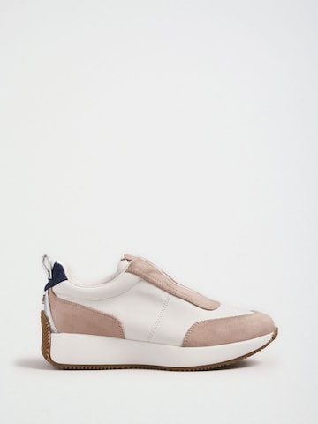 Scarpa slip-on di love & roses in bianco