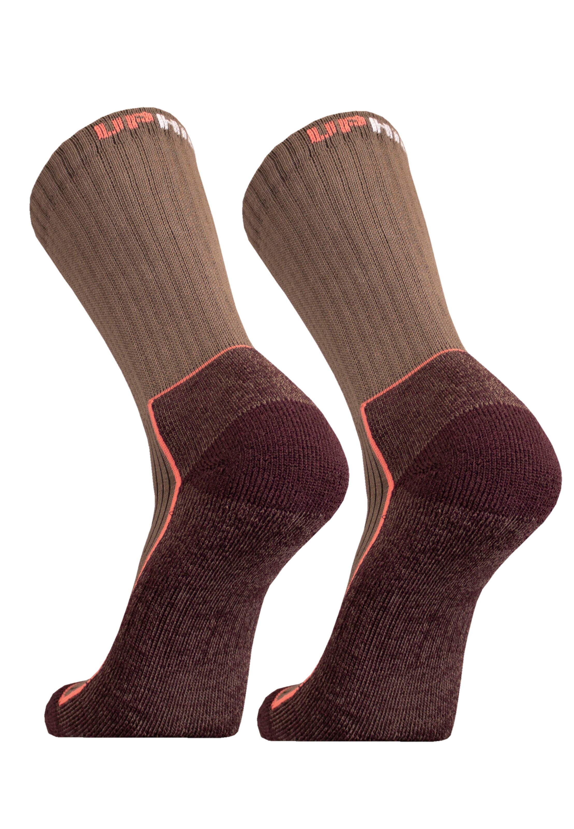 UphillSport Athletic Socks 'SAANA' in Brown