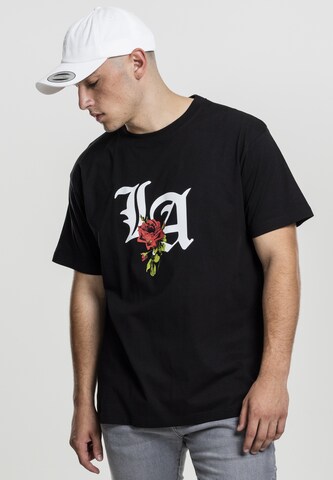 Mister Tee T-Shirt 'LA Rose' in Schwarz