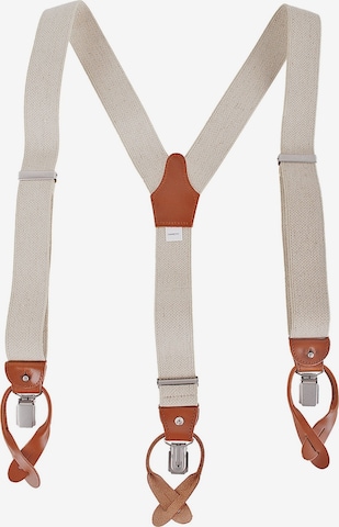 Profuomo Hosenträger in Beige: Vorderseite