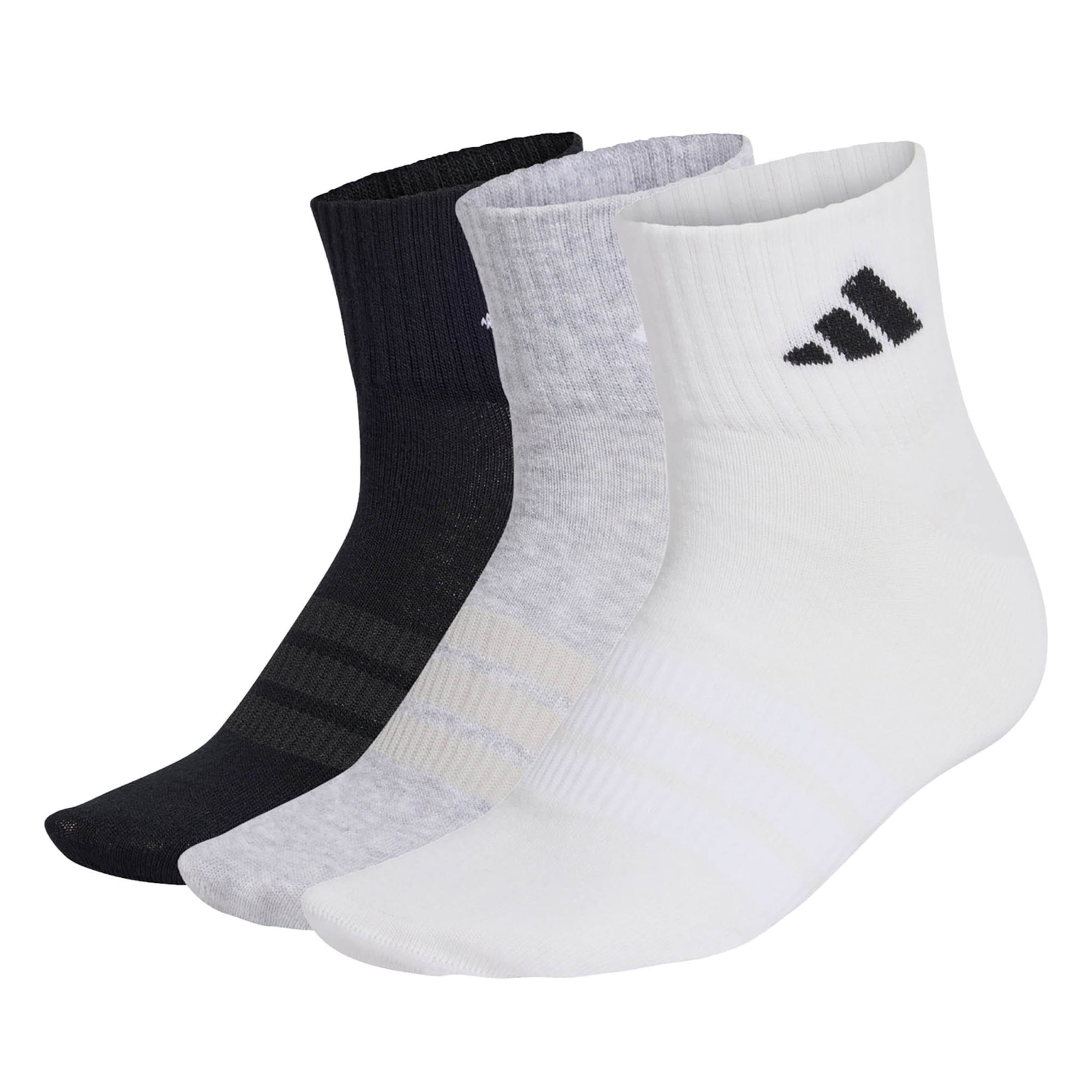 ADIDAS PERFORMANCE Calcetines deportivos en gris moteado / negro / blanco, Vista del producto