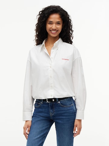 Tommy Jeans Μπλούζα σε λευκό: μπροστά