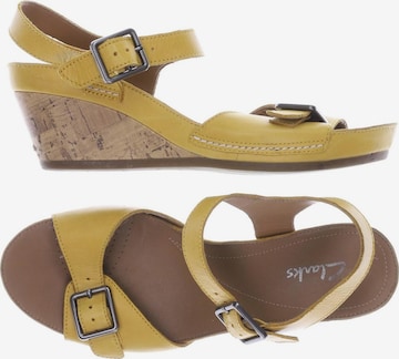 CLARKS Sandalen 37,5 in Gelb: predná strana