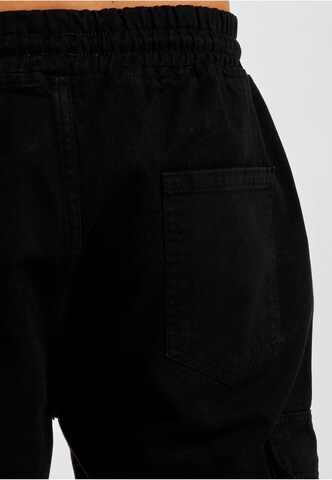 DEF Loosefit Cargojeans in Zwart