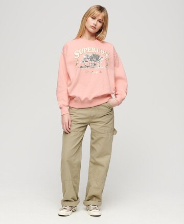 Sweat-shirt 'Travel Souvenir' Superdry en rose