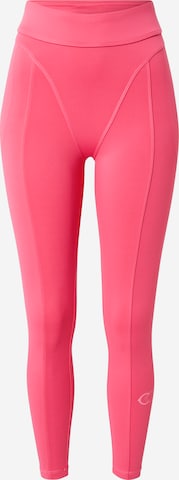 Skinny Pantaloni sportivi di Reebok in rosa: frontale