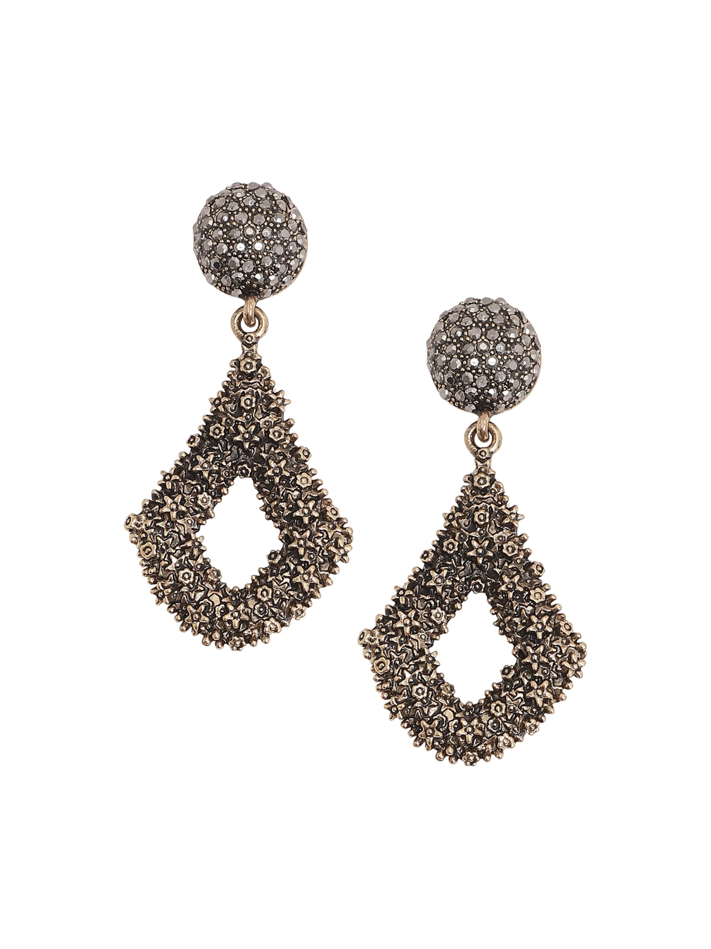 SOHI Náušnice ' Leola ' – zlatá: přední strana