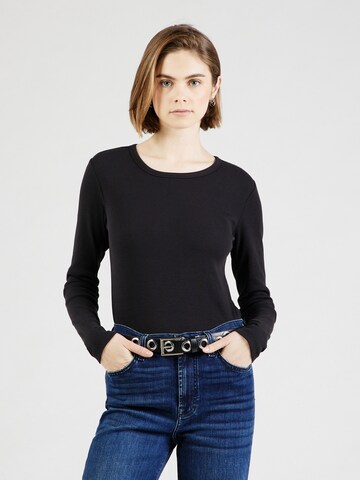 T-shirt 'PCMAY' PIECES en noir : devant