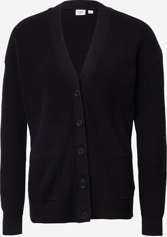 Cardigan 'CARDI' GAP en noir : devant