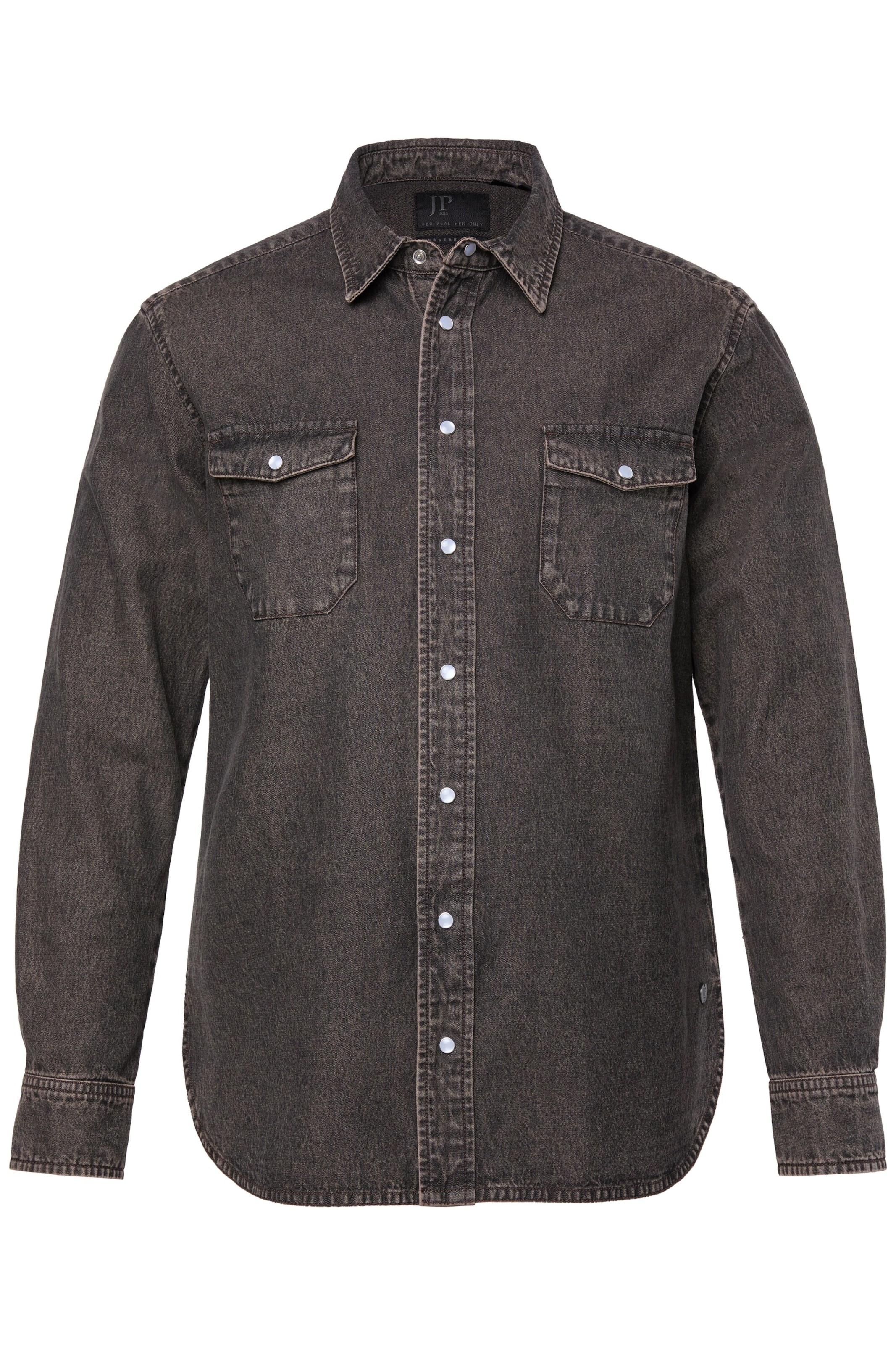 JP1880 Overhemd in Grijs: voorkant