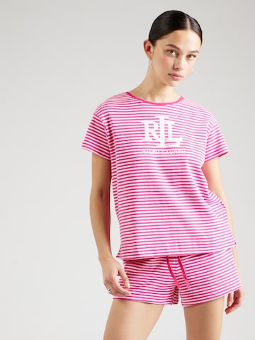 Lauren Ralph Lauren Pyjama in Roze: voorkant