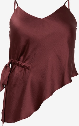 Guido Maria Kretschmer Curvy - Top 'Loana' em vermelho: frente