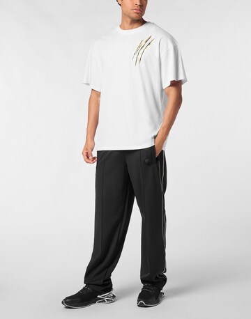 Plein Sport - Camisa 'Scratch' em branco