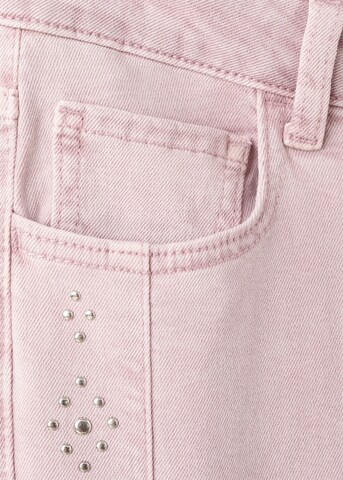MANGO TEEN Wide leg Jeans 'Hope' in Pink