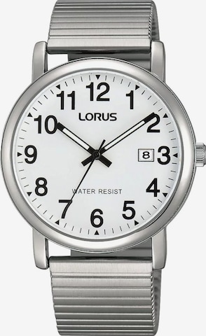 Montre à affichage analogique LORUS en argent : devant