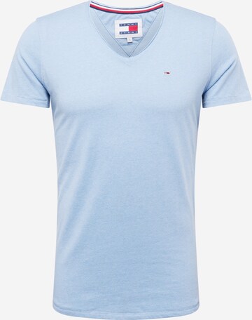 Tommy Jeans Regular fit T-shirt 'JASPE' i blå: framsida