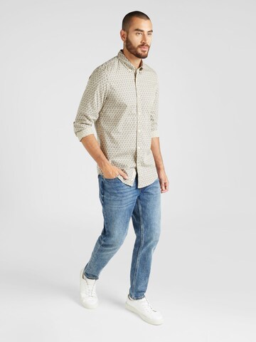 SCOTCH & SODASlim Fit Košulja 'Ditsy' - bež boja