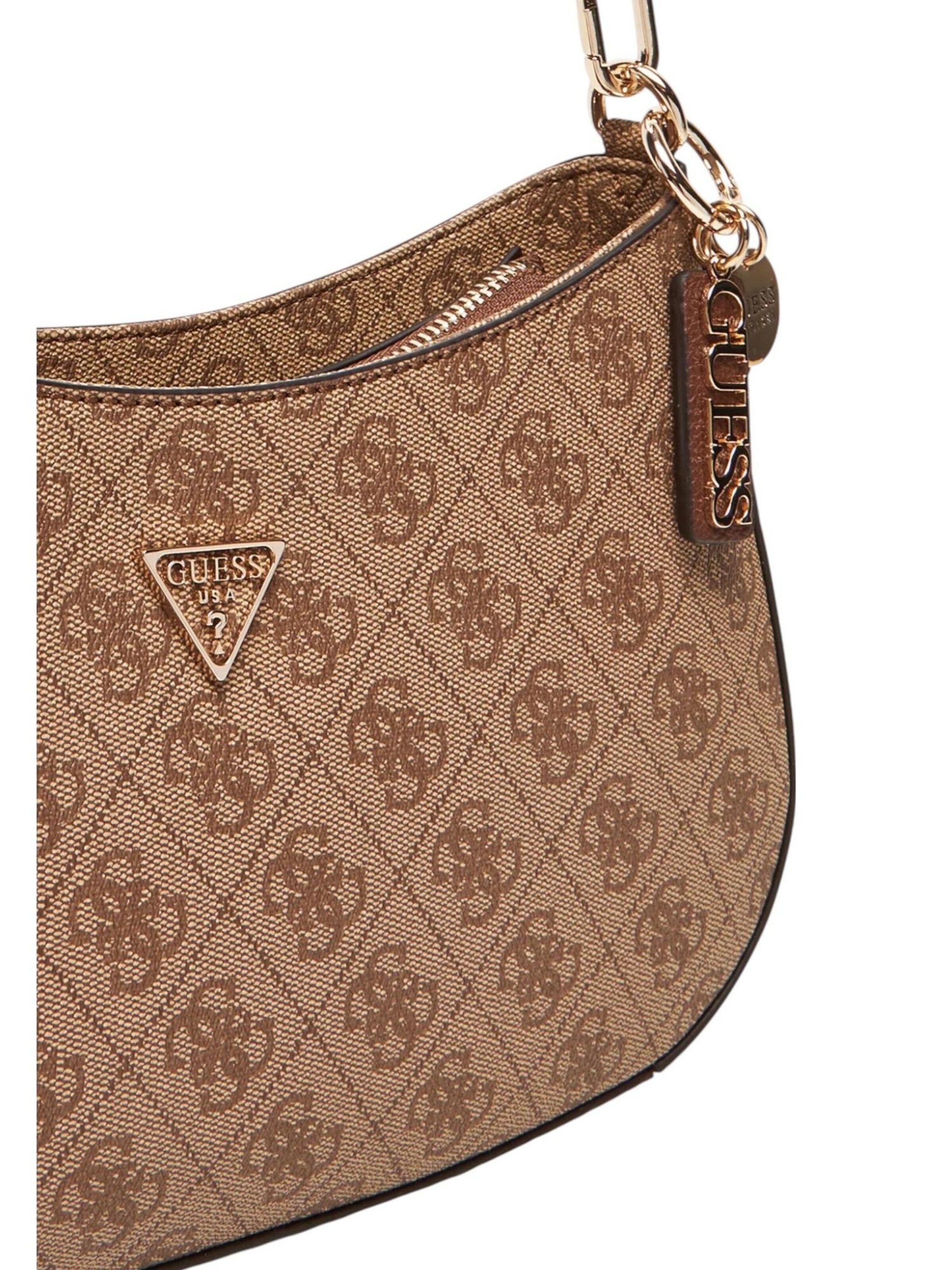 Borsa a spalla 'NOELLE II TOP ZIP SHOULDER BAG HWBG96 72180' di GUESS in beige