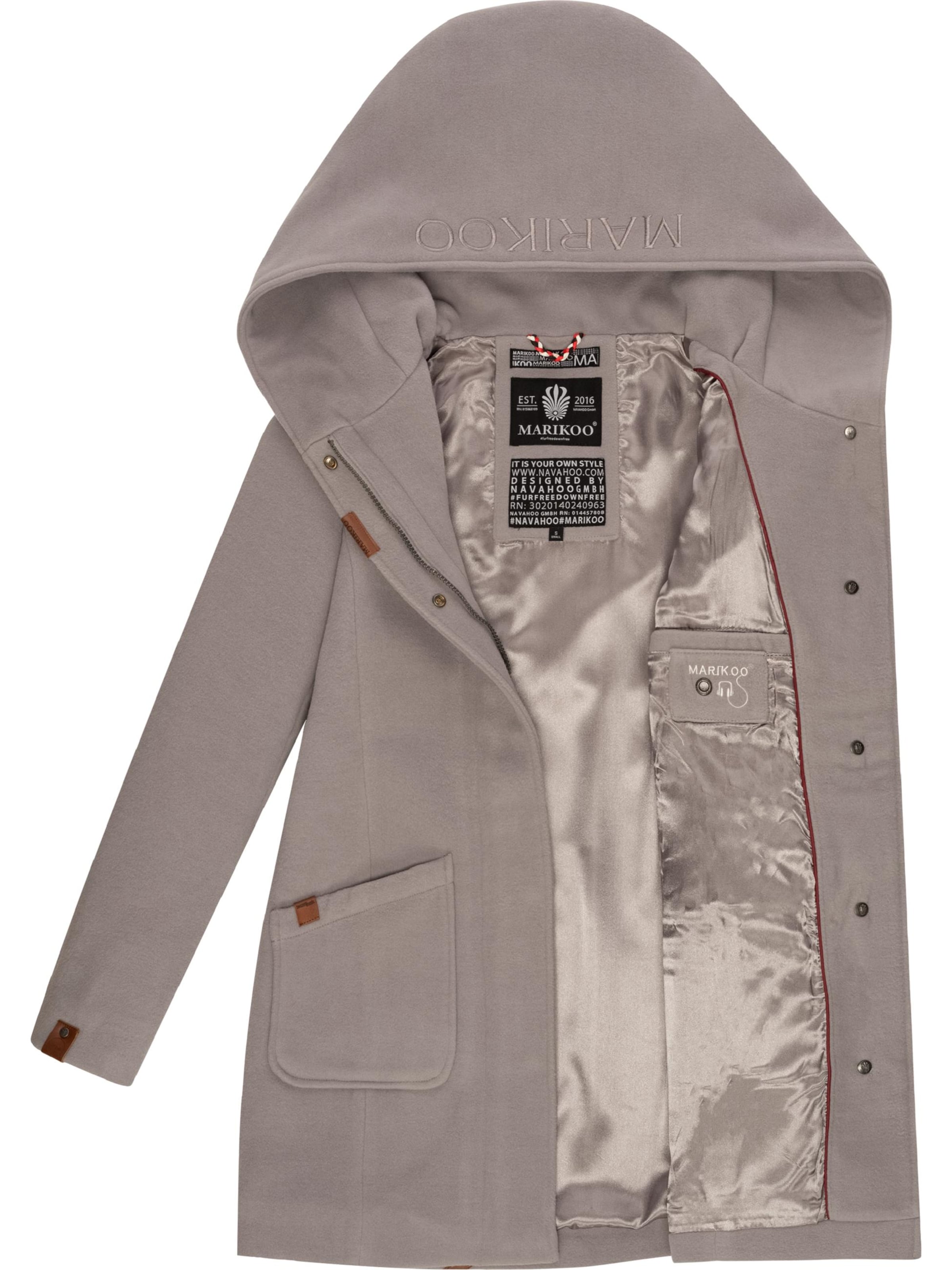 MARIKOO Between-seasons coat 'Maikoo' in Grey