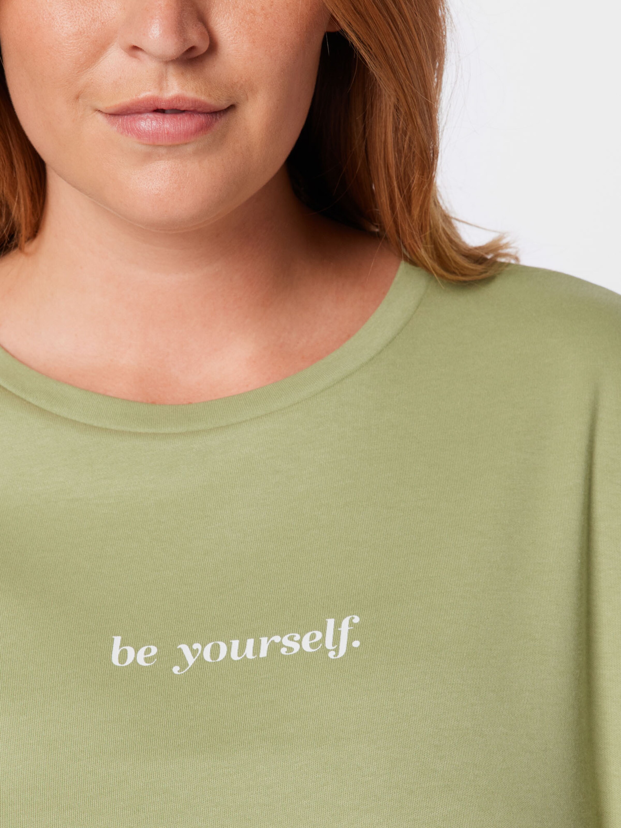 NU-IN Plus T-Shirt Be Yourself in Apfel 