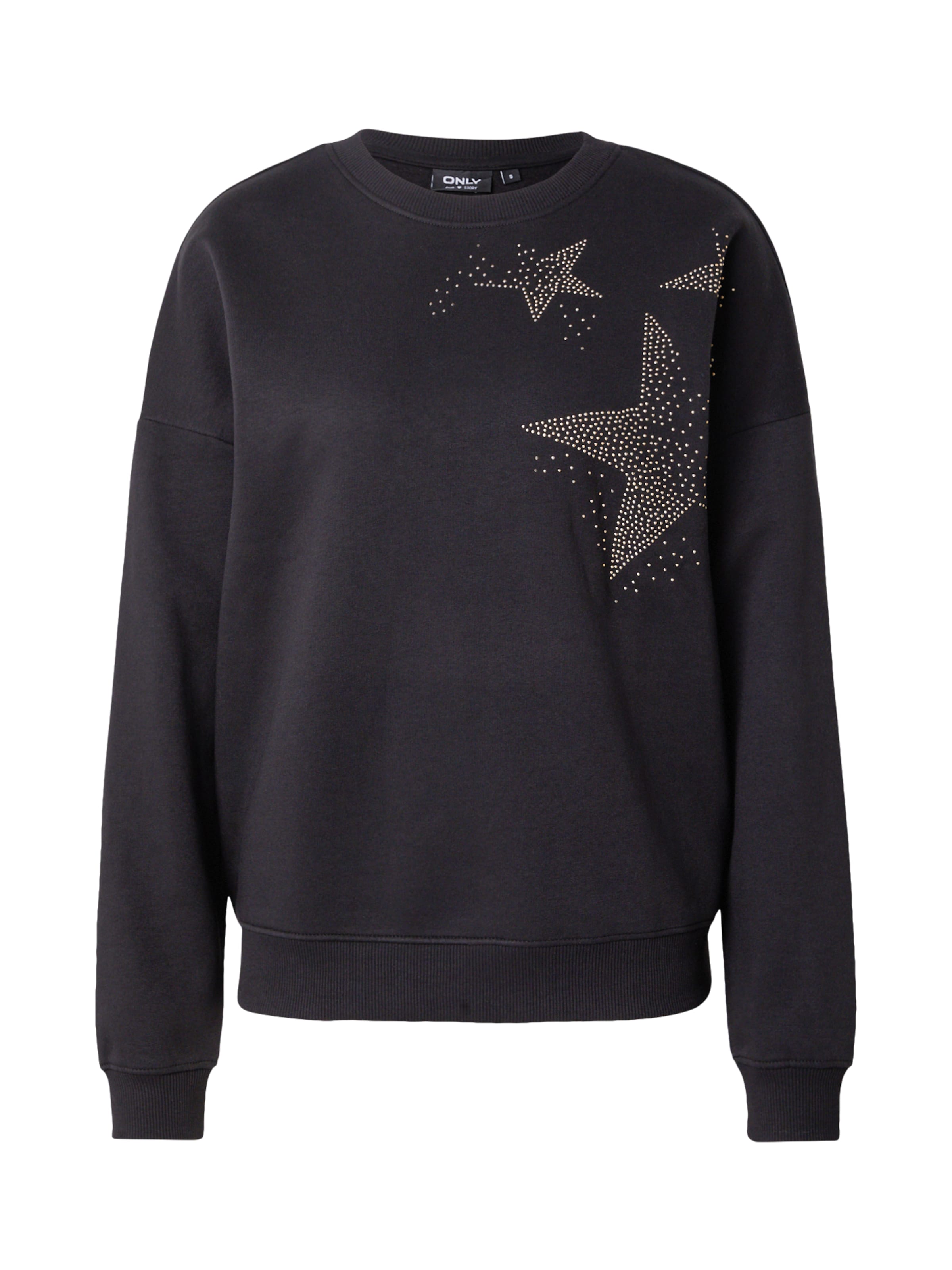 ONLY Mikina 'ONLLUCCA' – černá: přední strana