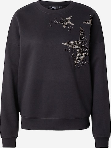 ONLY Sweatshirt 'ONLLUCCA' in Black: front