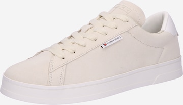 Baskets basses Tommy Jeans en beige : devant