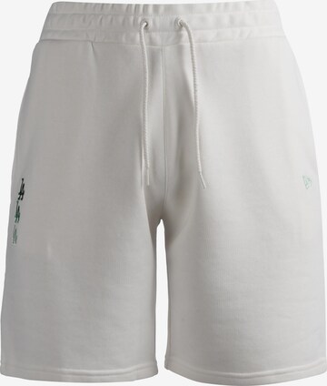 NEW ERA Regular Workout Pants in White: front