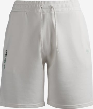 Regular Pantalon de sport NEW ERA en blanc : devant