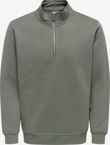 Felpa 'ONSConnor' di Only & Sons in verde: frontale