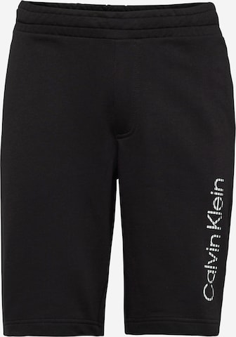 Calvin Klein Regular Панталон 'Degrade' в черно: отпред