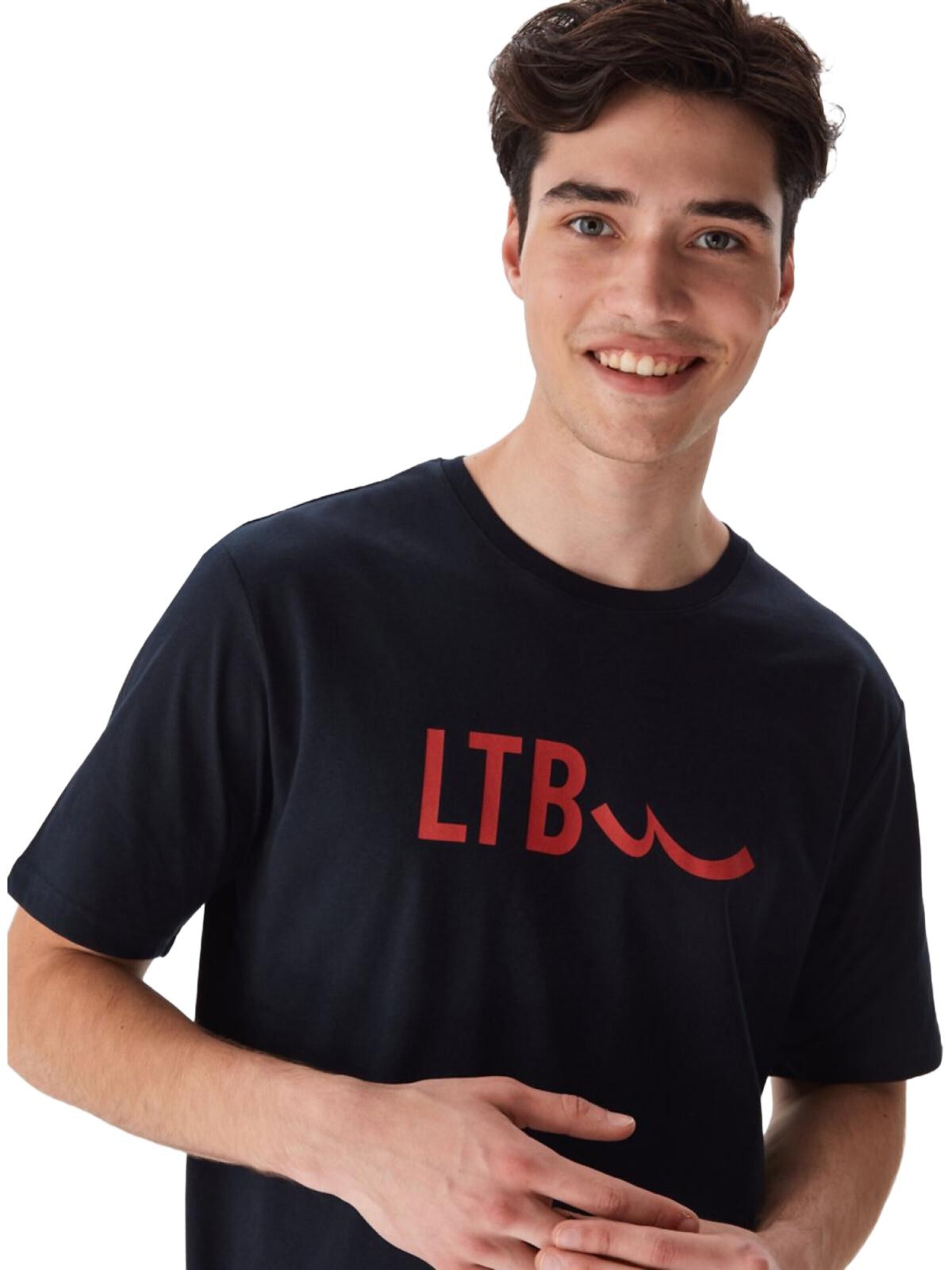 T-Shirt 'Slogan T-Shirt' LTB Jeans en bleu