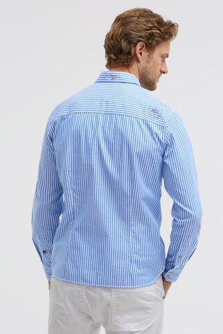 Gaastra Slim fit Button Up Shirt in Blue