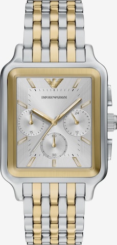 Emporio Armani Analoguhr in Silber: Vorderseite