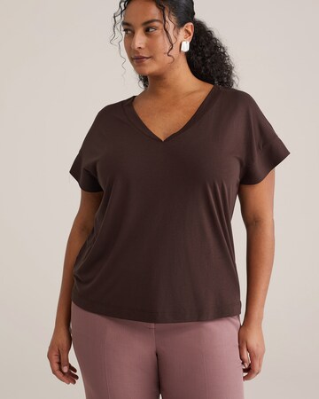 WE Fashion Shirt in Brown: front