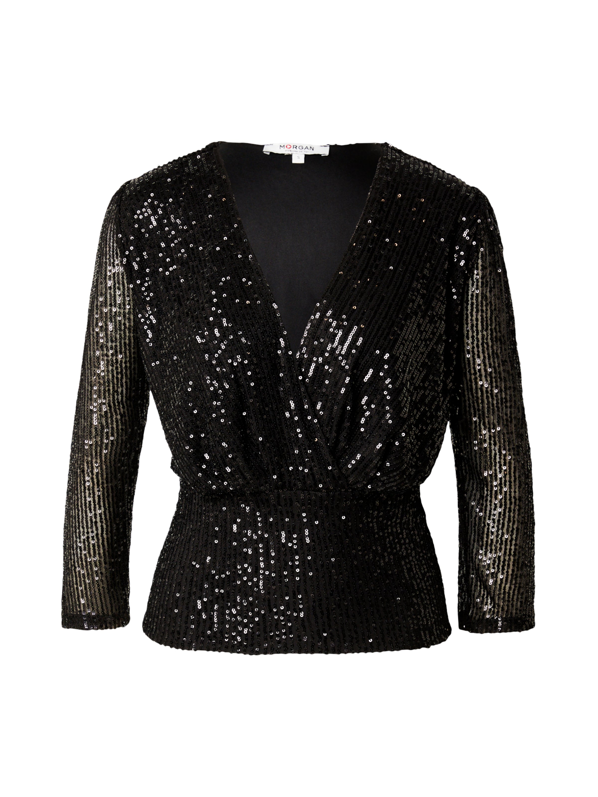 Morgan Blouse in Zwart: voorkant