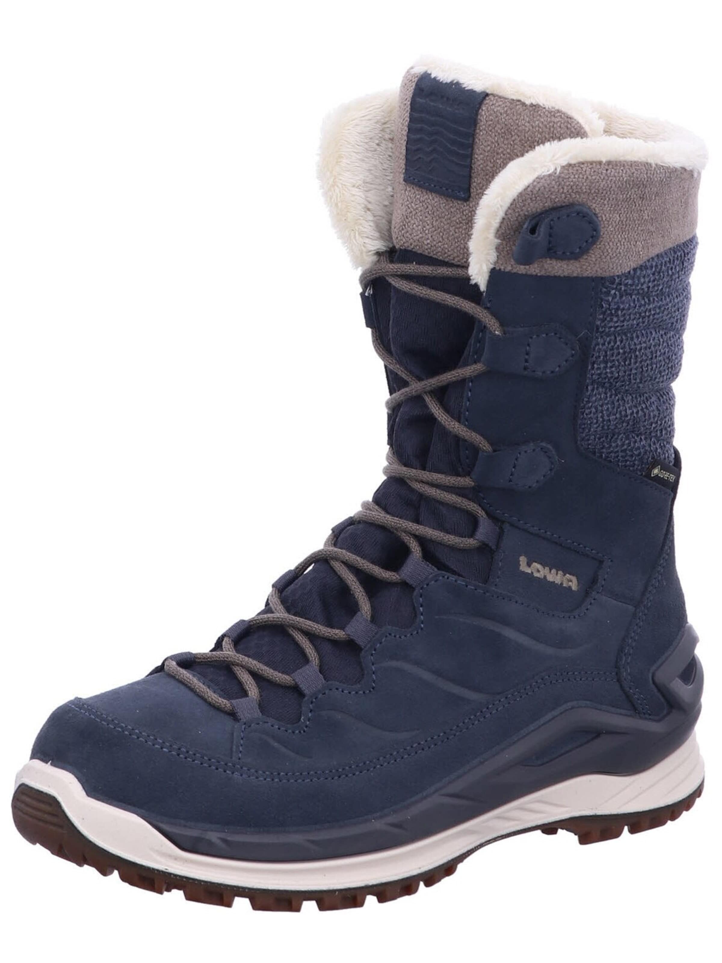 LOWA Boots 'Schnürstiefelette Damen 420419 5729 Nubukleder in blau'‌‌‌ in Blau: Vorderseite