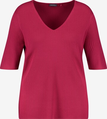 SAMOON Sweter w kolorze różowy: przód
