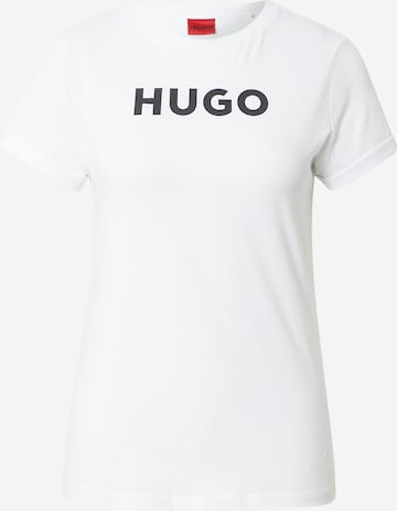 HUGO Red T-shirt i vit: framsida