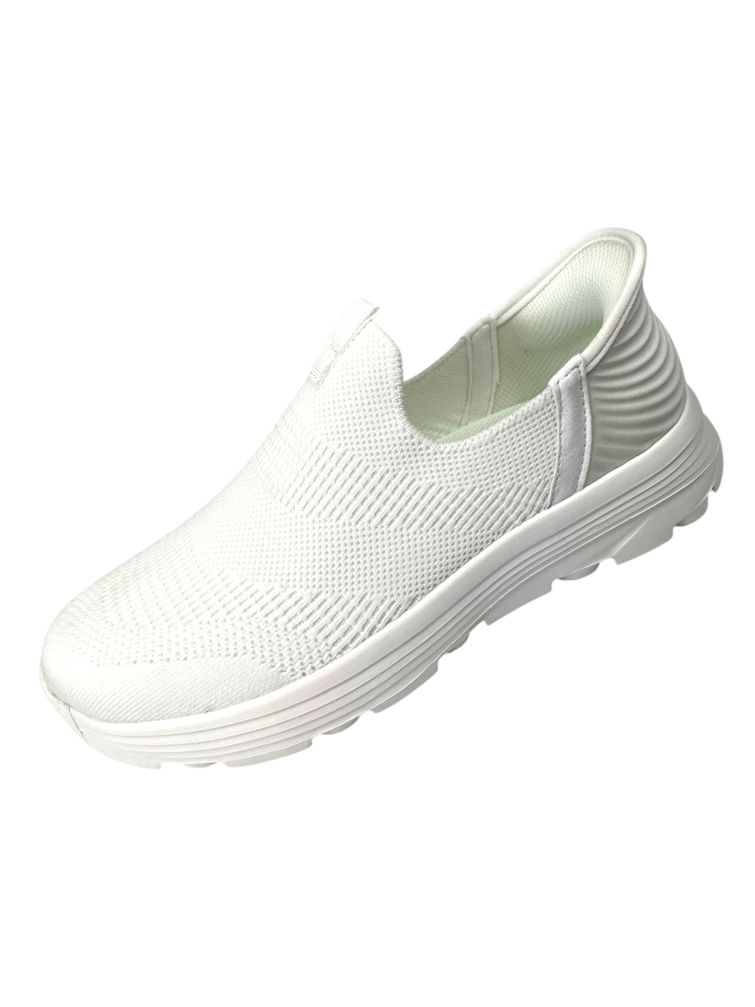 Chaussure basse 'Sneaker' Kumixi en blanc : devant