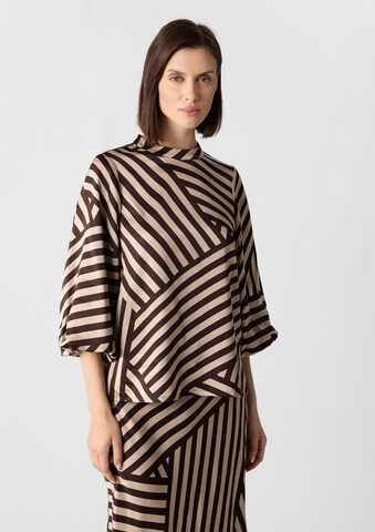 COMMA Blouse in Bruin: voorkant