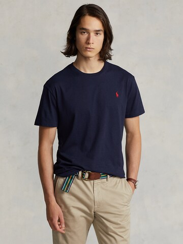 Coupe slim T-Shirt Polo Ralph Lauren en bleu : devant