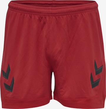 Hummel Workout Pants in Red: front