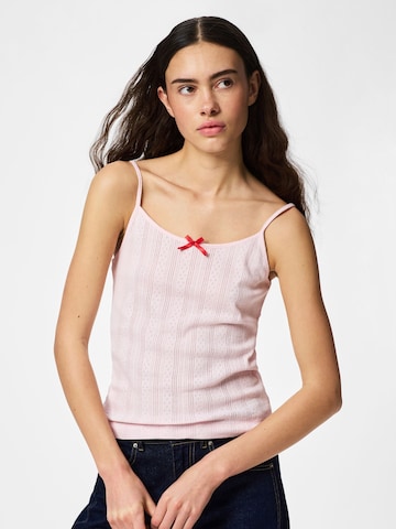 Haut PIECES en rose : devant