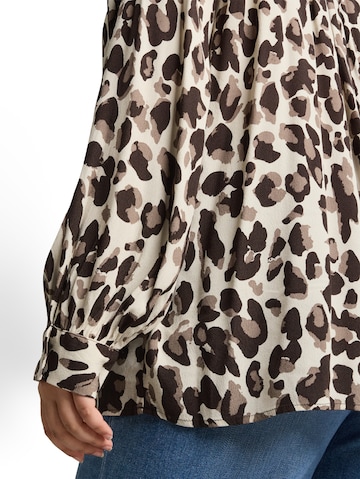 Tom Tailor Women + Bluse in Braun